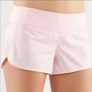 Light Pink Lululemon Speed Short